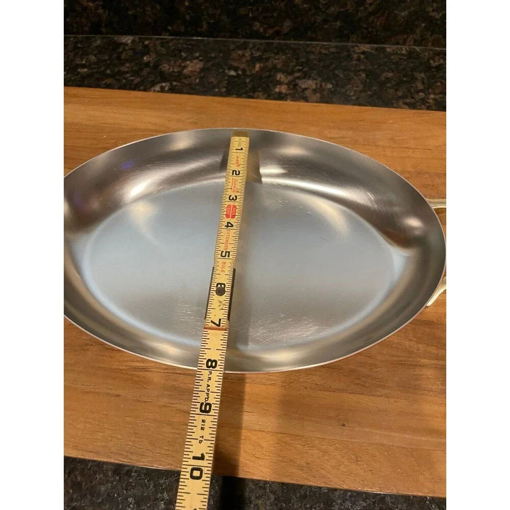 Vintage Paul revere Copper Fish Pan with Brass Handles